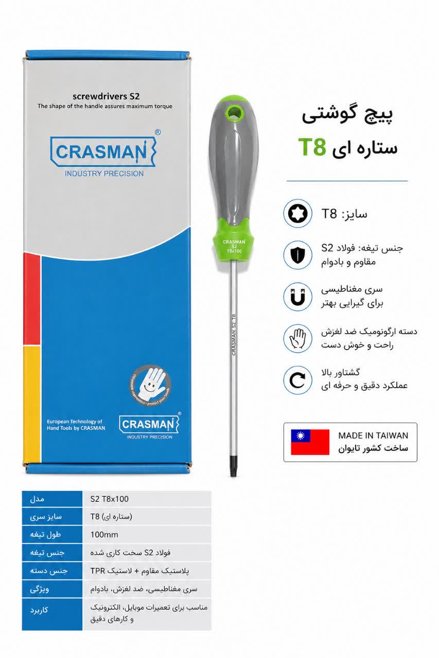 پیچ گوشتی ستاره‌ای T20