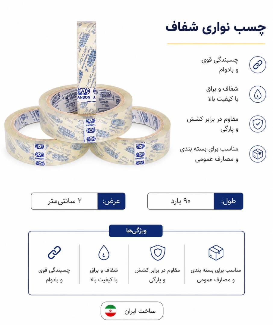 نوار چسب شیشه‌ای صنعتی
