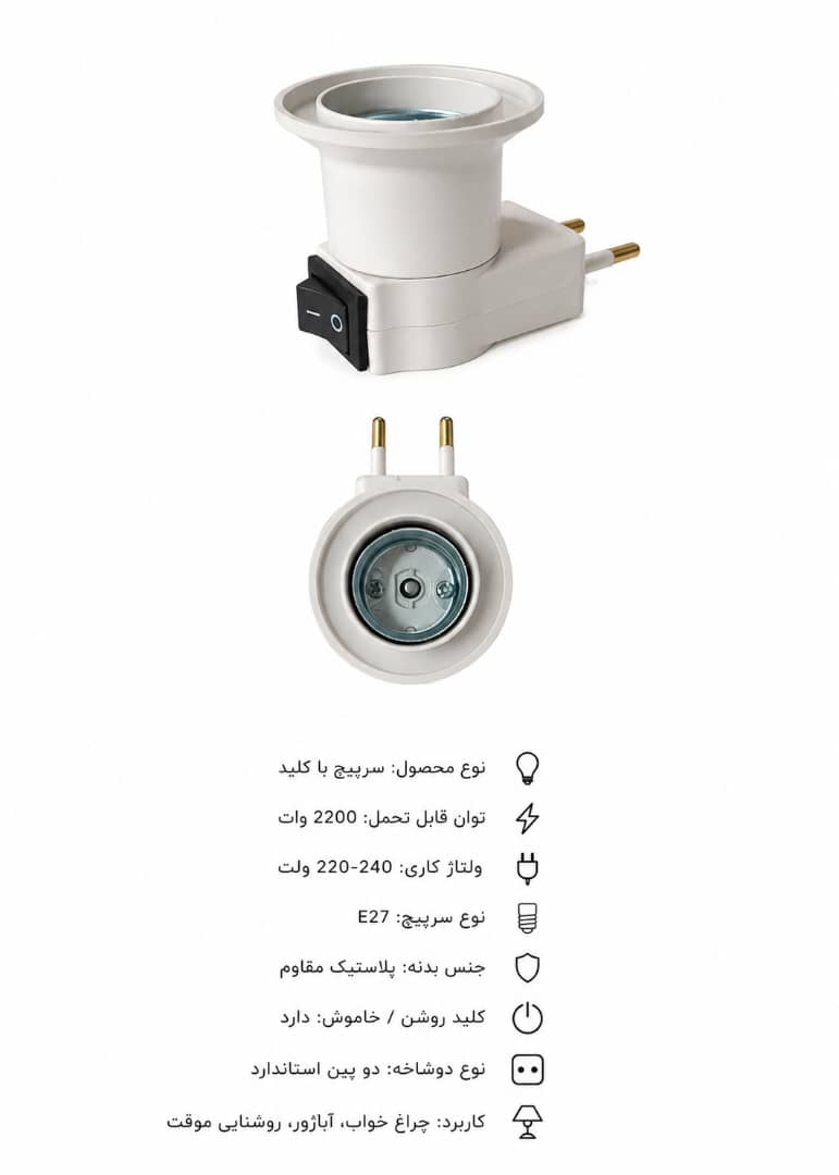 سر پیچ دوشاخه دار